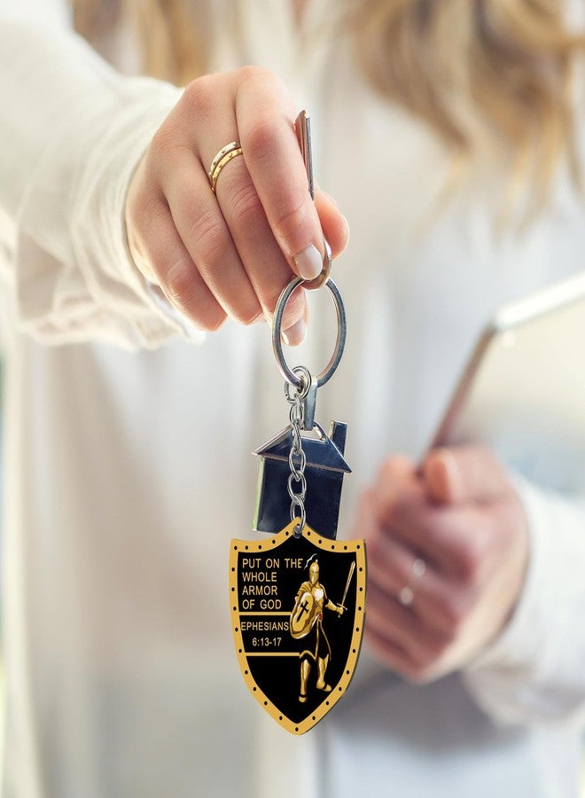 Sureio Christian Put on The Whole Armor of God Religious Christmas Gifts for Men Bulk Keychain Military Knight Favor Gift(48 Pcs,Armor) - Image 5