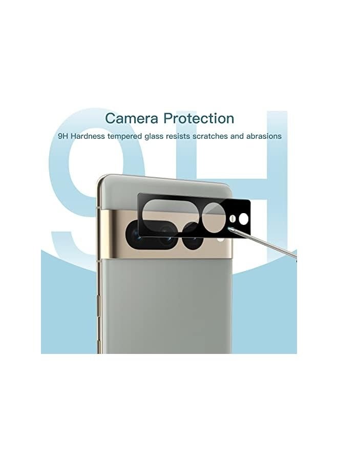 Jetech Screen Protector for Google Pixel 7 Pro with Camera Lens Protector, Flexible TPU Film, Fingerprint ID Compatible, HD Clear, Easy Install, 2-Pack Each - Image 5