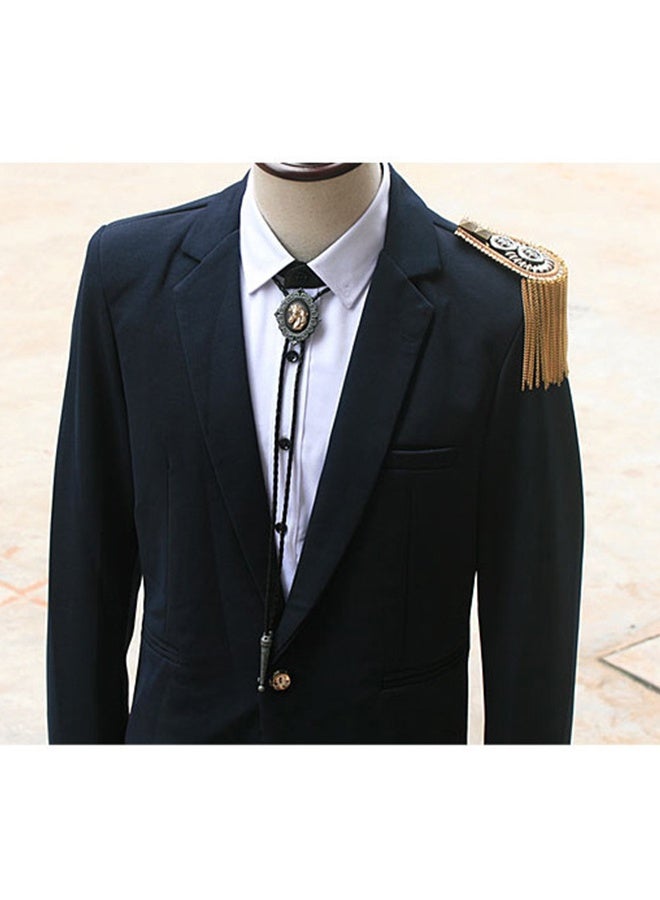 دبوس كتف بشرابة معدنية مرصعة بشرابة معدنية مع دبوس - Image 5