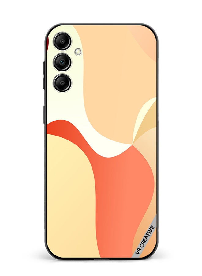 VR CREATIVE Protective Case Cover For Samsung Galaxy A15 5G/A15 Light Orange Abstract Cambered Design Multicolour - Image 1
