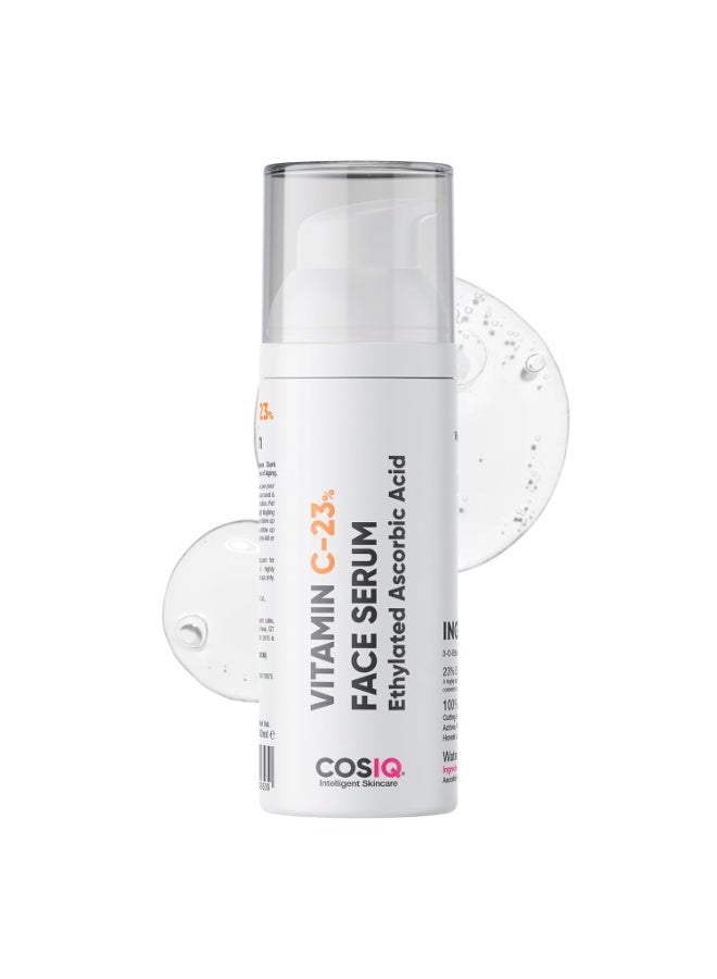 "كوز آي كيو" سيروم كوز-آي كيو ٢٣٪ فيتامين سي للوجه لبشرة متألقة، ٣٠ مل | تقنية جزيئية متطورة للعناية بالبشرة | تركيبة فائقة الثبات، غير مُهيّج، غير لزج | تركيبة مُشرقة ومرطبة للرجال والنساء - Image 1