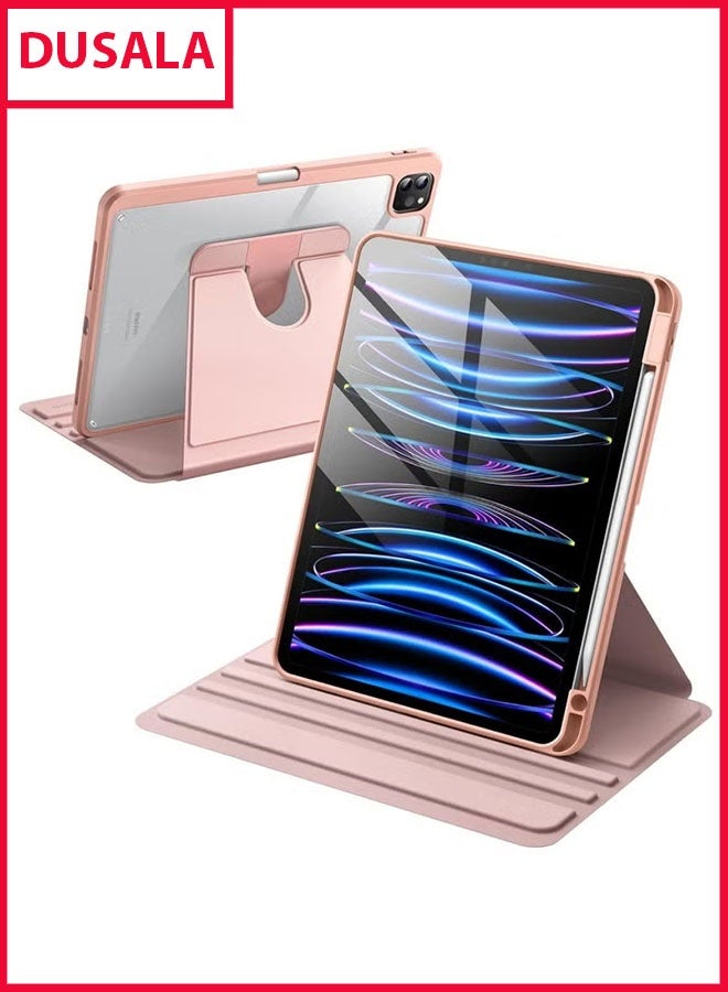DUSALA Rotating Case for iPad Pro 13-Inch M4 (2024) with Pencil Holder,360 Degree Rotation Protective Stand Slim Cover Clear Back, Auto Wake/Sleep (iPad Pro 13) - Image 1