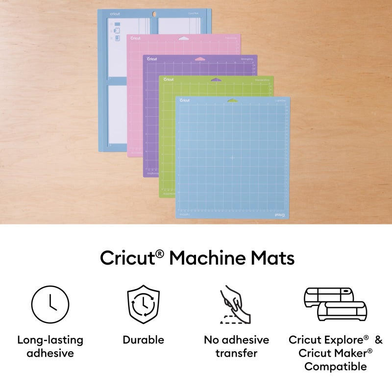 Cricut حزمة حصائر قطع Cricut StandardGrip (6 قطع، 12 بوصة × 12 بوصة) - لآلات Explore و Maker - Image 3