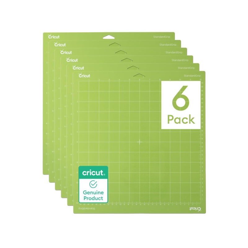 Cricut حزمة حصائر قطع Cricut StandardGrip (6 قطع، 12 بوصة × 12 بوصة) - لآلات Explore و Maker - Image 1