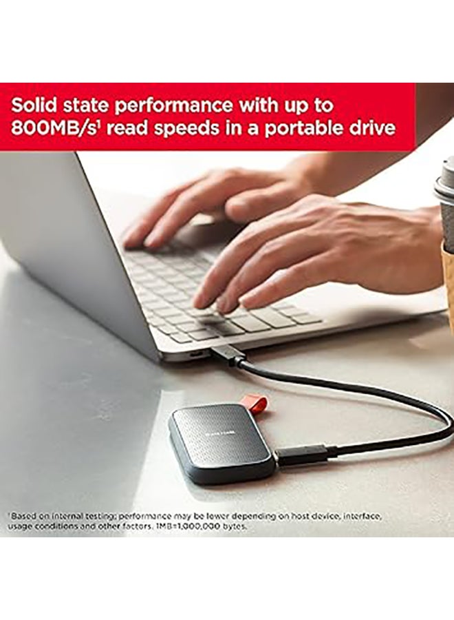 sandisk 1TB Portable SSD USB 3.2 Gen 2, 800MB/s Sequential Read Speed, USB-C, 2m Drop Protection, Compact and Durable Storage for Laptops and Desktops | SDSSDE30-1T00-G26 - Image 4