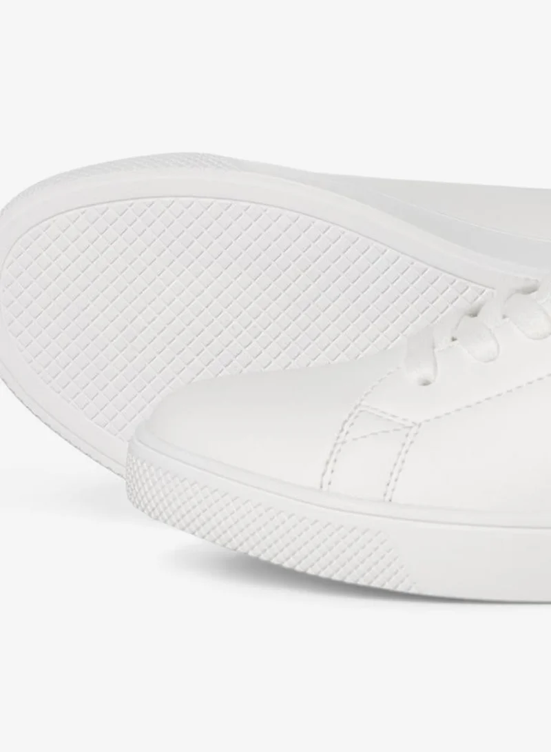 JACK & JONES White Detail:Silver Casual Low Top Sneakers for Men | Best Price UAE