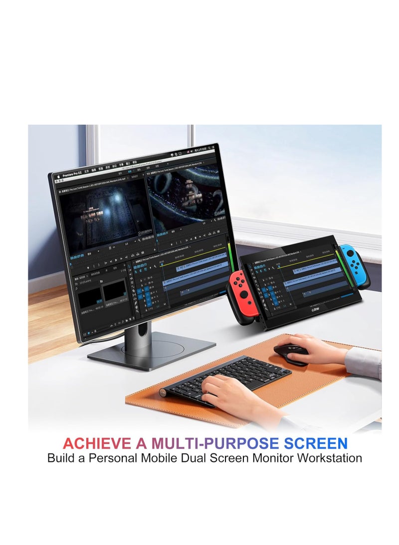 G-STORY G-STORY 10.1‘’ Portable Monitor for Switch, 1080P Portable Gaming Monitor IPS Screen  - Image 5