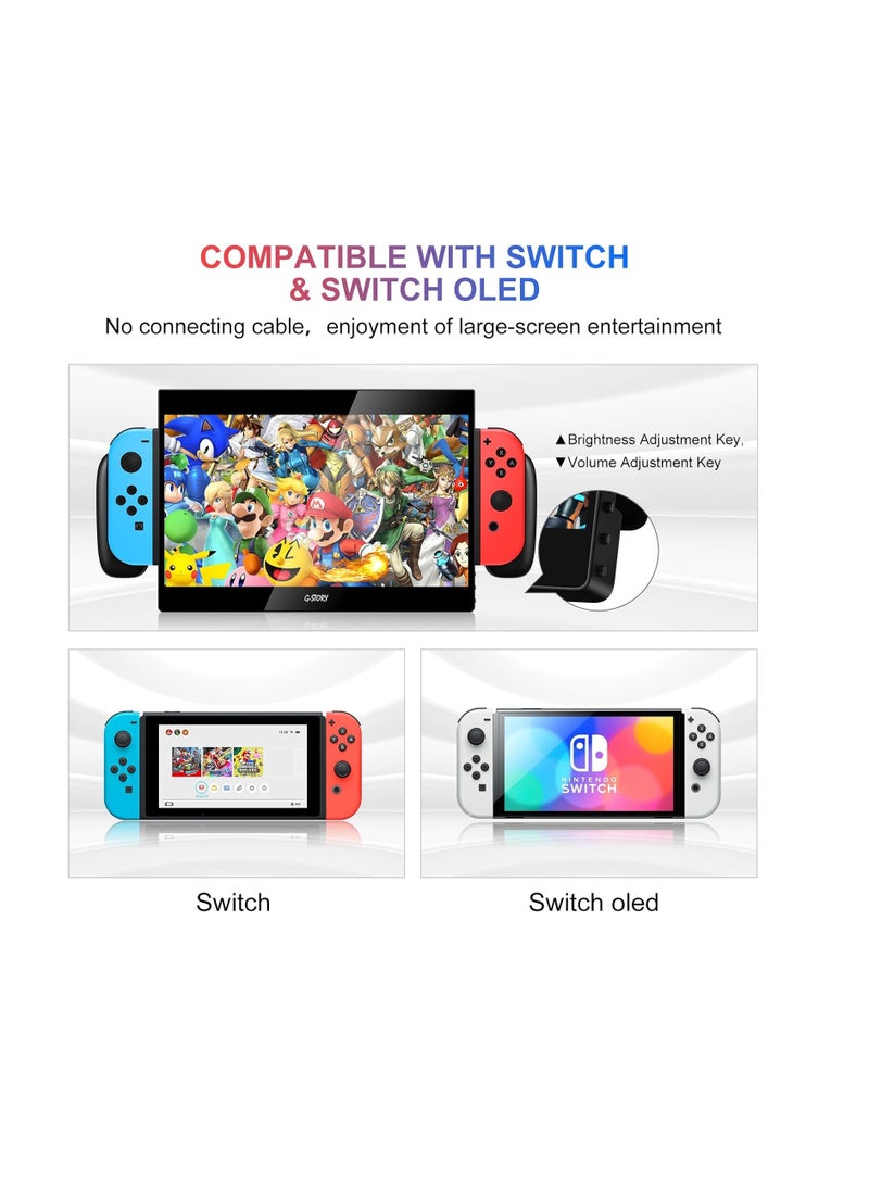 G-STORY G-STORY 10.1‘’ Portable Monitor for Switch, 1080P Portable Gaming Monitor IPS Screen  - Image 2