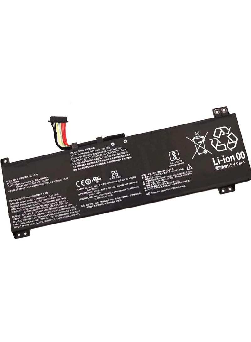 Terabyte بطارية لابتوب بديلة L20C4PC0 L20D4PC0 L20L4PC0 L20M4PC0 لجهاز Lenovo Ideapad Gaming 3-15ACH6 Legion 5-15ITH6 15ITH6H 5-15ACH6 15ACH6A 15ACH6H سلسلة 5B11B48816 5B11B48817 5B11B48827 SB11B48848 15.36V 60Wh - Image 2