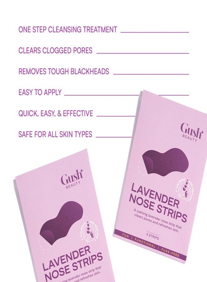 Gush Nose Pore Patches | Medical-Grade Hydrocolloid | Targets Pores & Pimples | Absorbs Oil Overnight | Vegan | Cruelty-Free | Facial Skin Care Products | 3 Pcs | Calming Lavender - Image 5