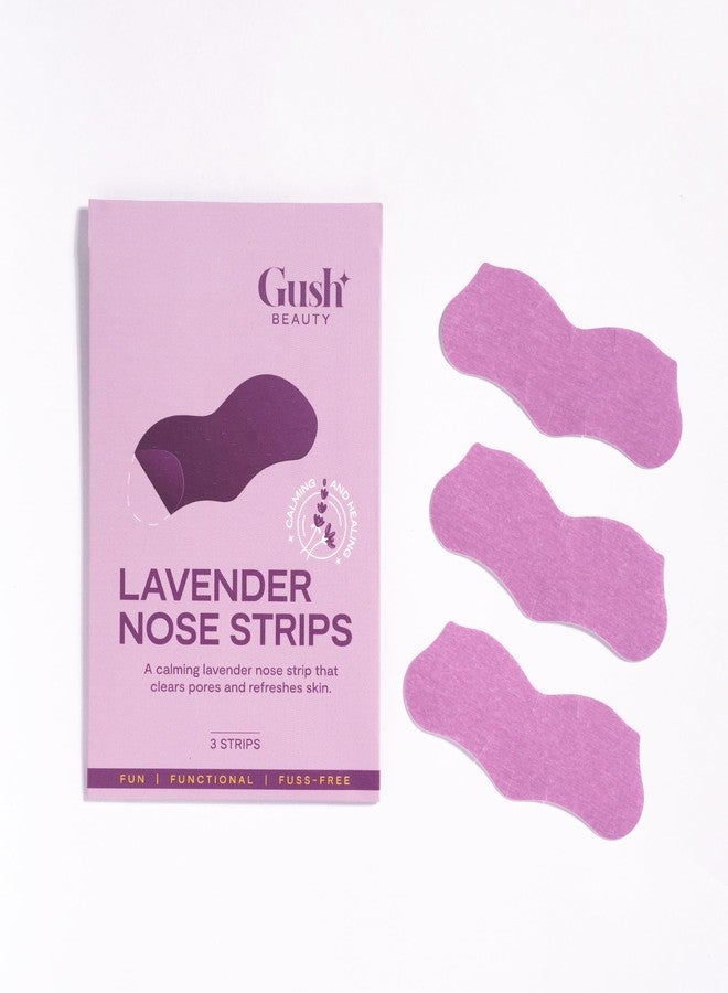 Gush Nose Pore Patches | Medical-Grade Hydrocolloid | Targets Pores & Pimples | Absorbs Oil Overnight | Vegan | Cruelty-Free | Facial Skin Care Products | 3 Pcs | Calming Lavender - Image 1