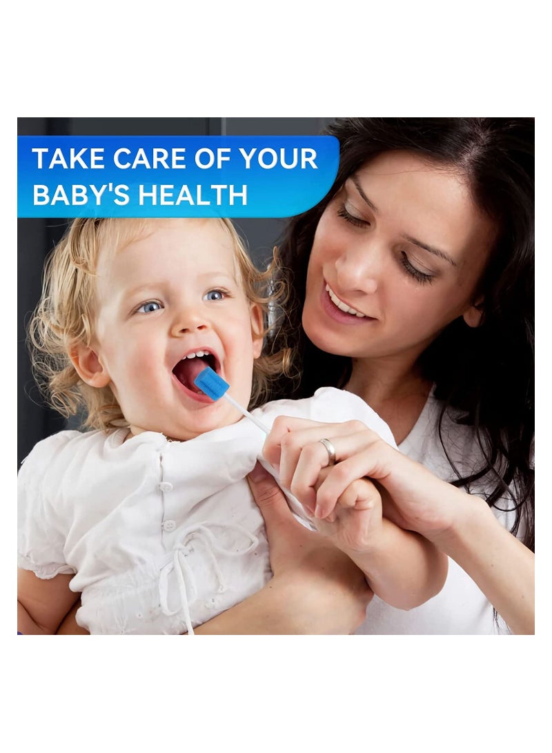 نيبمينينت مسحات الأسنان إسفنجة للفم العناية بالفم مسحة تنظيف المحمولة يمكن التخلص منها مريحة للعيادة مستشفى 100 قطعة - Image 4