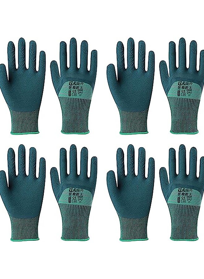 Generic Gardening Gloves,4 Pairs Breathable Rubber Coated Waterproof Outdoor Protective Touch Work Gloves Screen for Yard Work, Fishing, Landscaping, Planting, Weeding,fits Most Size - Image 1