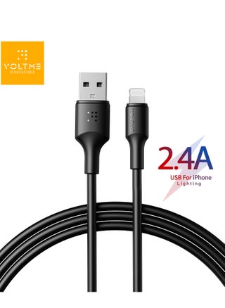 2m (USB to Lightning)-Black