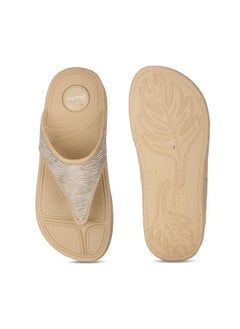 Bata Bata Women's NEW KAFI E Slippers (5728145_BEIGE_5 UK)  - Image 4
