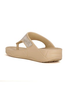 Bata Bata Women's NEW KAFI E Slippers (5728145_BEIGE_5 UK)  - Image 3