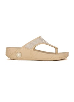 Bata Bata Women's NEW KAFI E Slippers (5728145_BEIGE_5 UK)  - Image 2