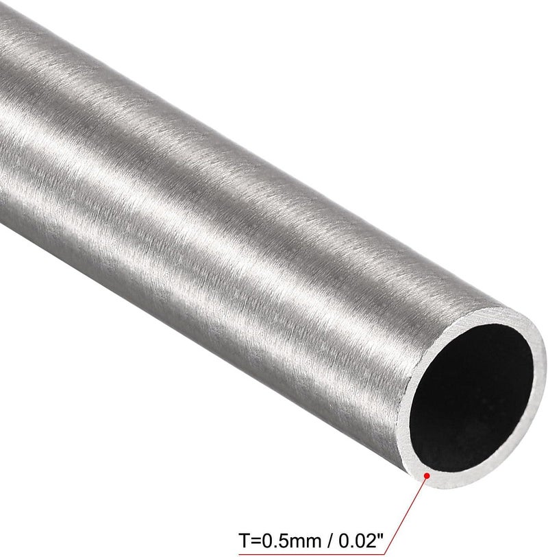 uxcell 304 Stainless Steel Round Tube 6mm OD 0.5mm Wall Thickness 300mm Length 3 Pcs - Image 3