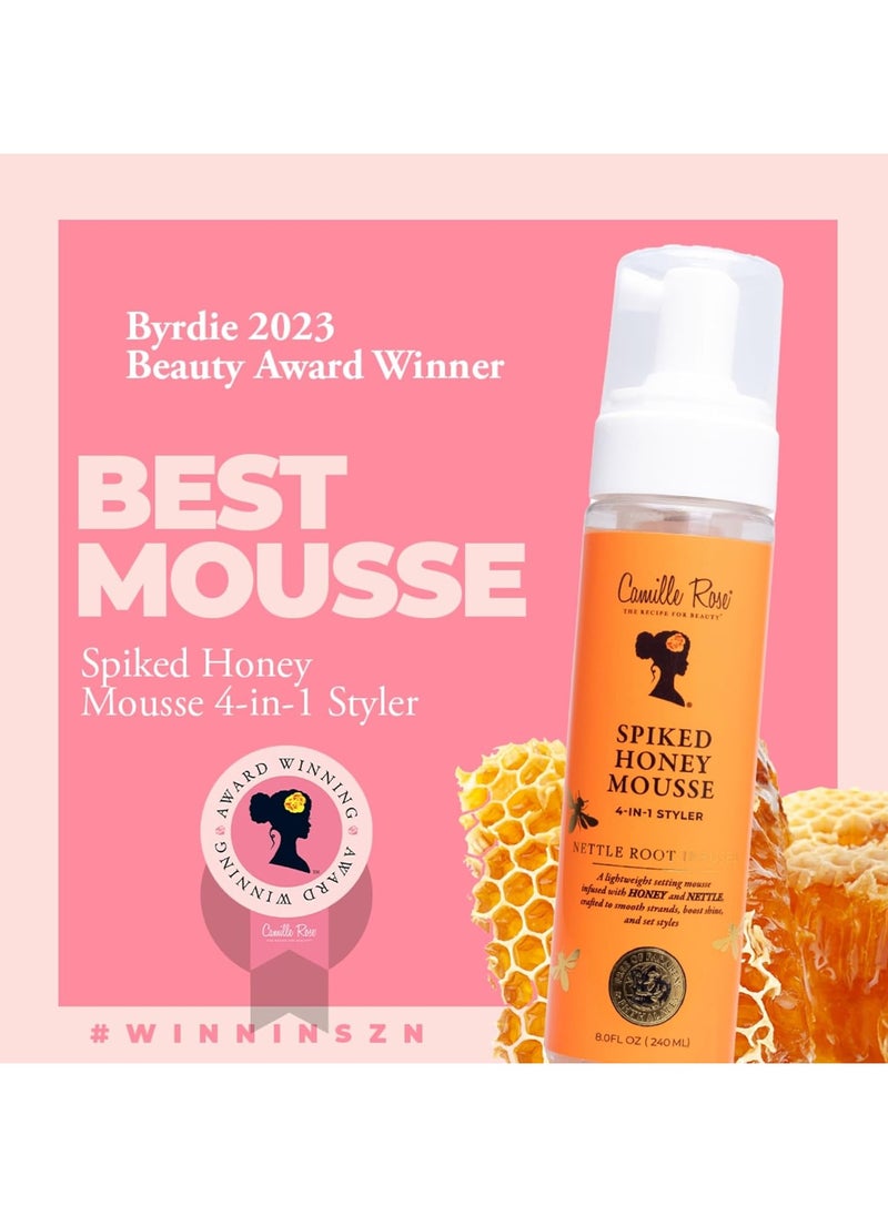 Camille Rose Naturals - Camille Rose 4-in-1 Hair Styler with Spiced Honey to define curls and hold styles in place while nourishing and adding shine | With honey and nettle, foam 240 ml - Image 1