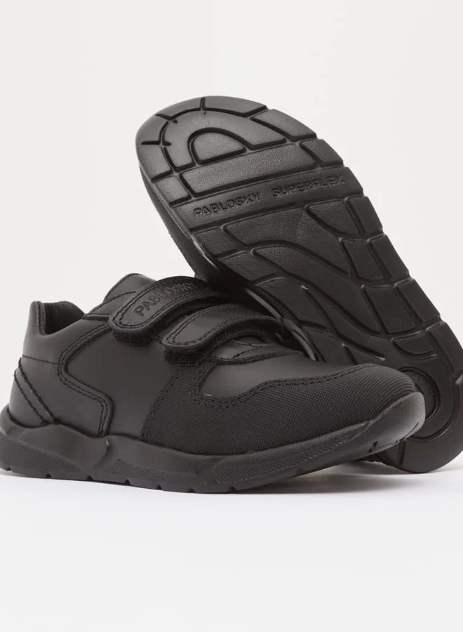 Pablosky Boys' Sneakers with Hook and Loop Closure School Shoes