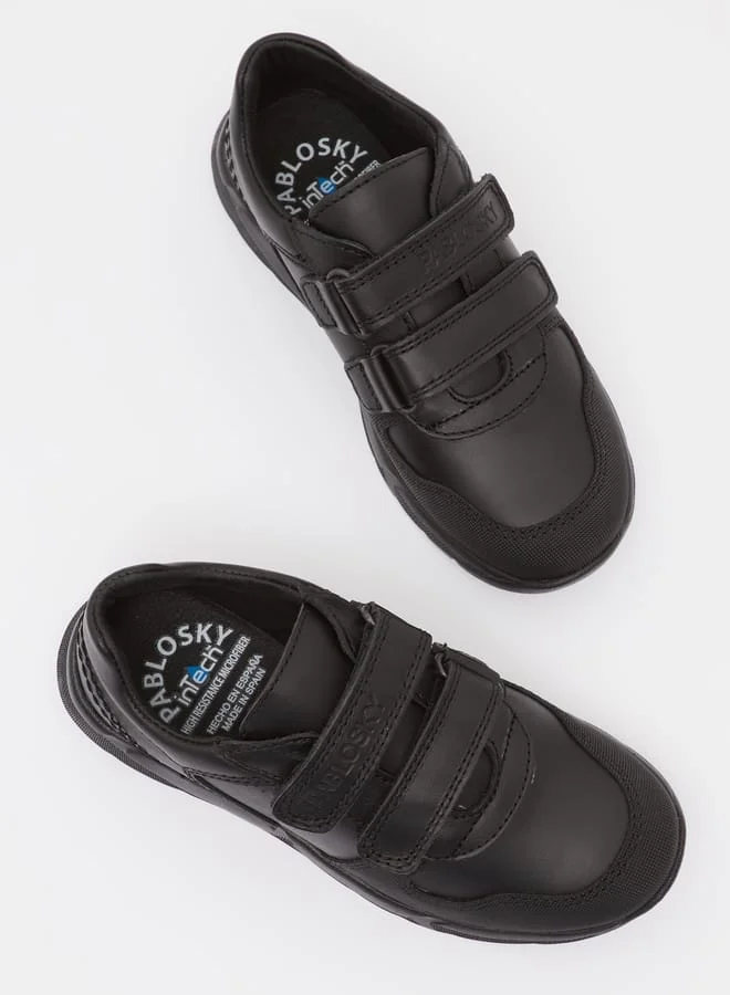 Pablosky Boys' Sneakers with Hook and Loop Closure School Shoes