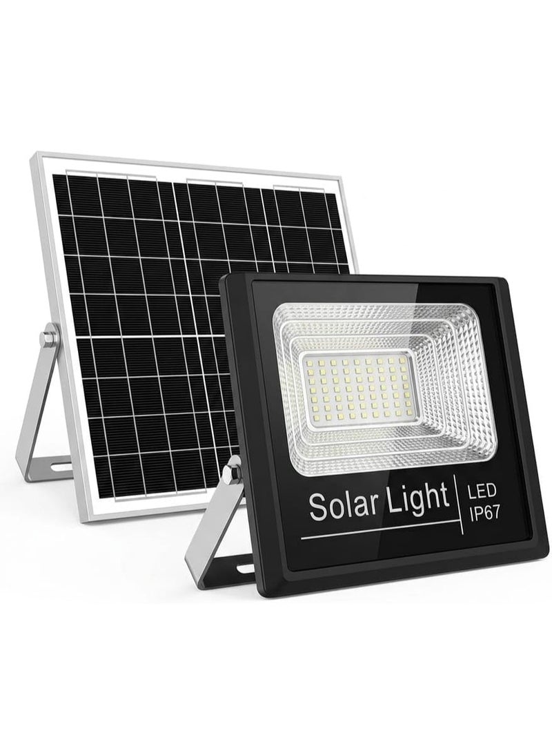 Solar Flood Light, Outdoor 6000W IP65 Waterproof LED Solar Powered Light with Remote Control and Solar Panel for Yard, Garage, and Street Lighting - Image 2