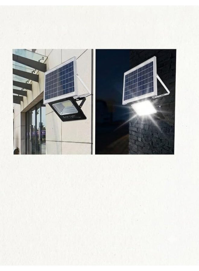 Solar Flood Light, Outdoor 6000W IP65 Waterproof LED Solar Powered Light with Remote Control and Solar Panel for Yard, Garage, and Street Lighting - Image 3