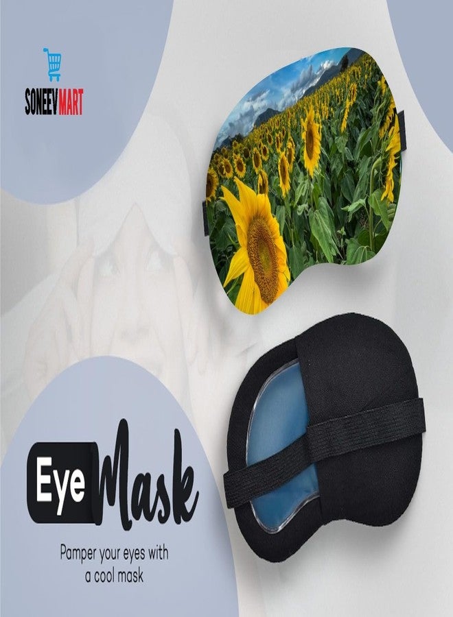SONEEV MART قناع العين الجل الفاخر من سونيف مارت للاسترخاء المهدئ وتخفيف التوتر، قابل لإعادة الاستخدام، ومثالي للعلاج البارد، لعلاج انتفاخ العينين والهالات السوداء والصداع. - Image 3