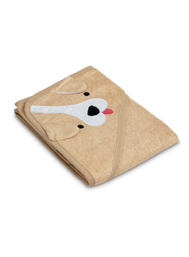 Delta Children Baby/Infant Hooded Bath Towel - Super Soft and Absorbent- Newborn Essential - Ideal Baby Registry/Shower Gift for Boys and Girls, Tan Dog - Image 5