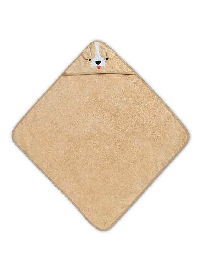 Delta Children Baby/Infant Hooded Bath Towel - Super Soft and Absorbent- Newborn Essential - Ideal Baby Registry/Shower Gift for Boys and Girls, Tan Dog - Image 2