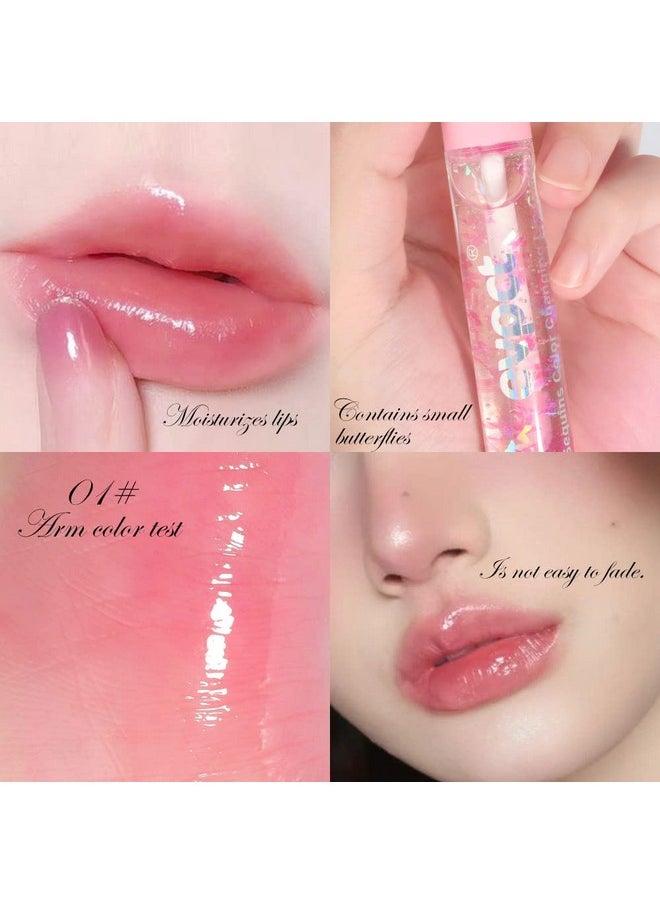BINGBRUSH 3 Pcs Color Changing Lip Gloss Lipstick Pink Magic Mood Lip Oil Tintedtemperature Color Change Lip Stain Lip Balm Longlasting Lips Will Not Dry Out  - Image 2