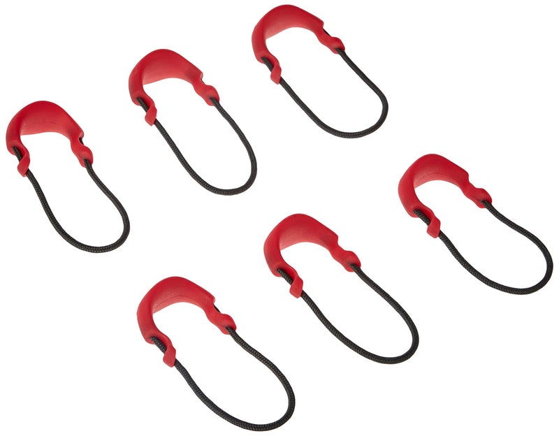 Maxpedition MAXPEDITION Positive Grip Zipper Pulls (Pack of 6) (Small) (EMS Red)  - Image 2