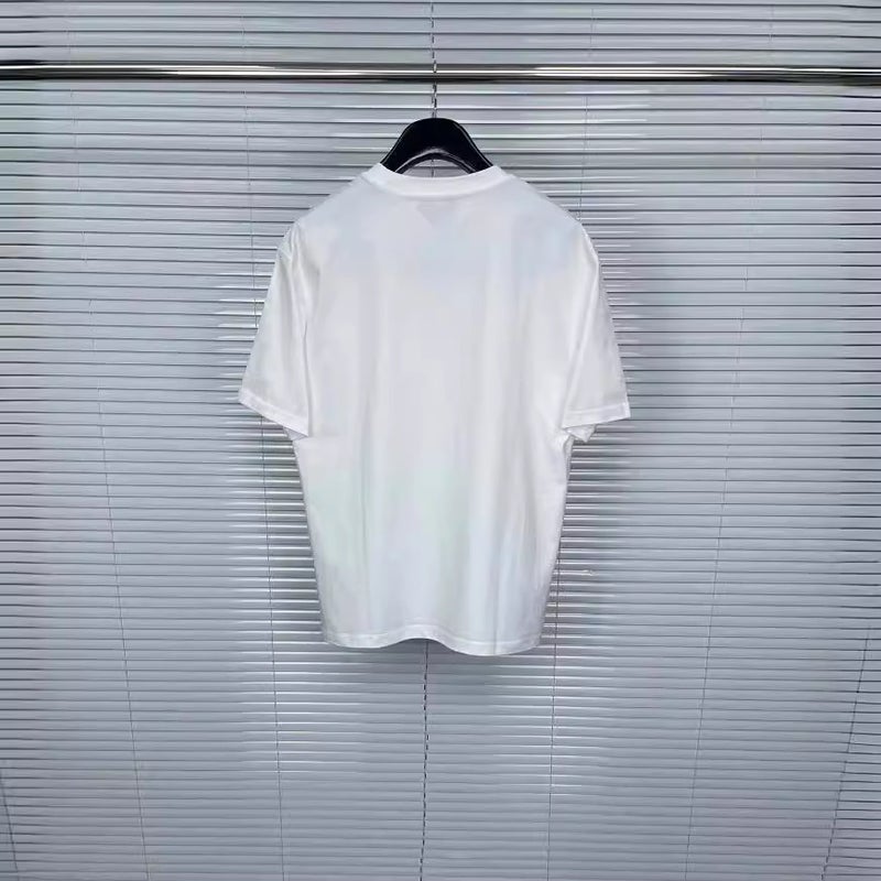 Tb Tom Pure Color Puppy Print Round Neck Short-Sleeved Casual, Comfortable And Versatile T-Shirt - Image 4