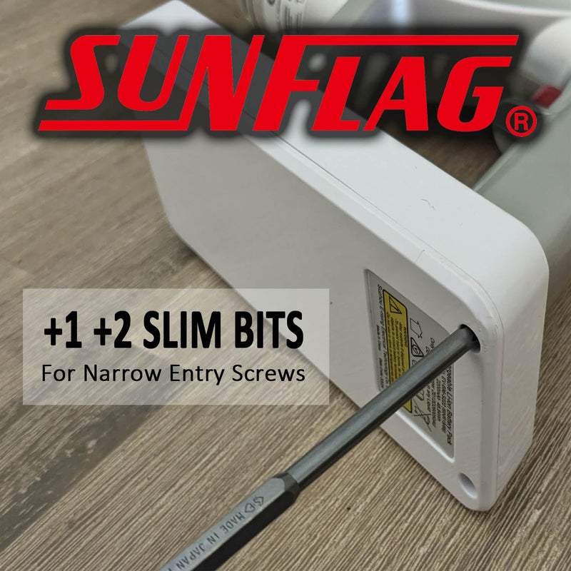 Sunflag +1 +2 +3 JIS Screwdriver Bits | 10 Piece Set | Made in Japan - Image 4