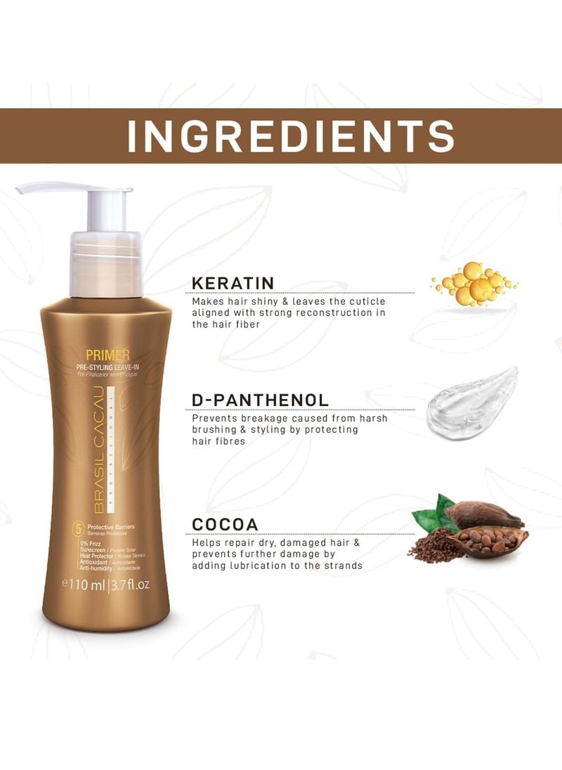 Brasil Cacau Brasil Cocoa Home Hair Care Set of 5 – Ultimate Anti-Frizz & Hydration Solution for Smooth, Shiny, and Healthy Hair  - Image 3