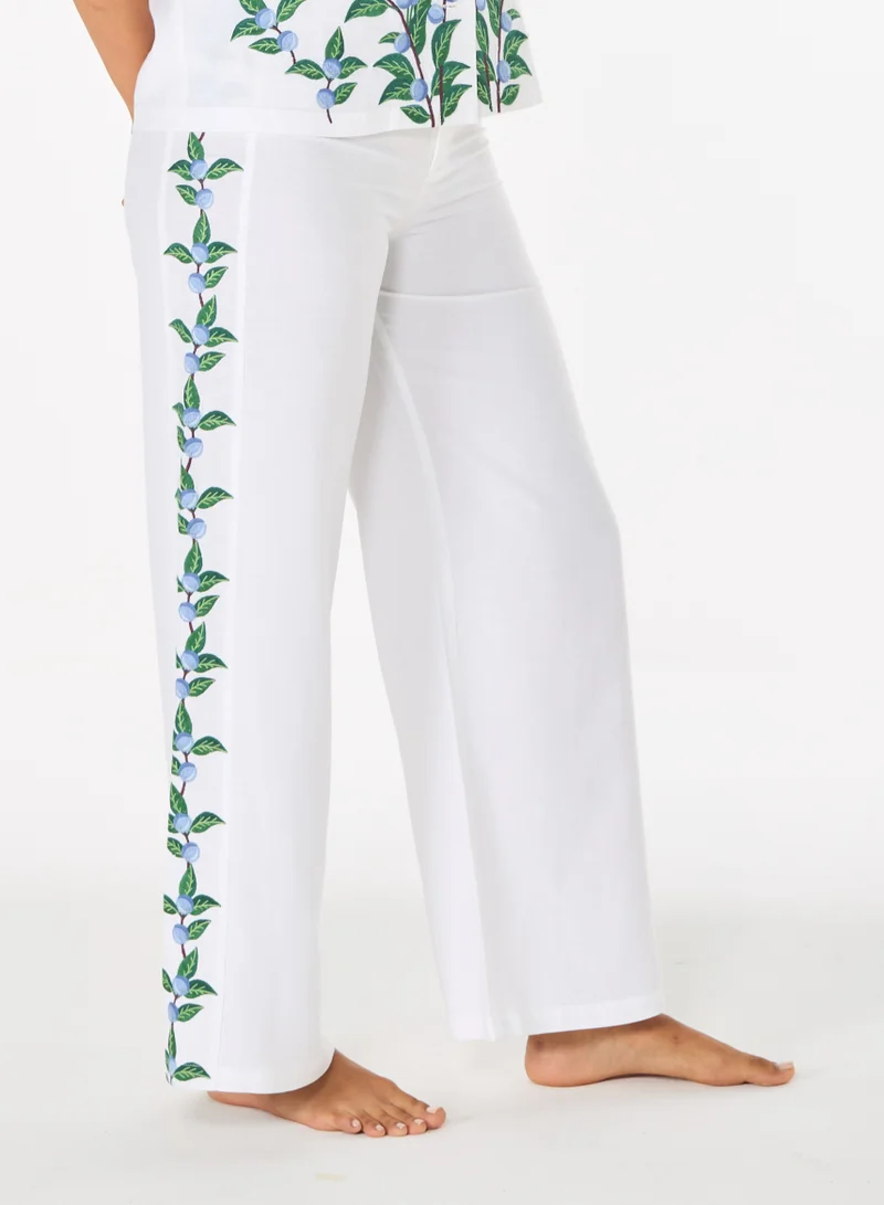 Ashita Fernandes Wide-Leg Ankle-Length Trousers