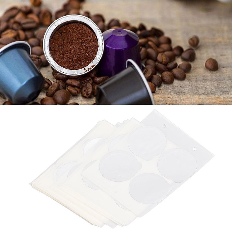 Coffee Capsules Foil, Aluminum Foils Lids Seals 45MM Coffee Pod Lids Seals Aluminum Foil Lids for Refillable Coffee Capsules (100Pcs) - Image 4