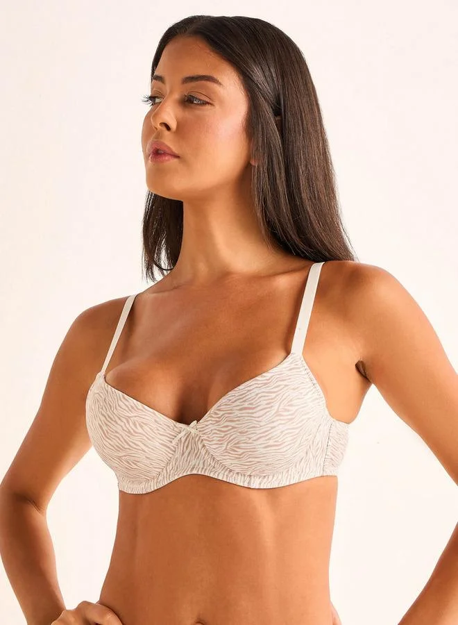 Splash FAV Animal Print Demi Bra Wired
