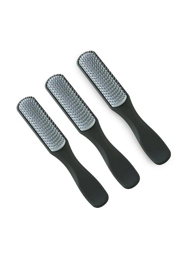 Hearts Hair Brush | Flexible Bristles Brush | Hair Brush With Paddle | Straightens & Detangles Hair Brush | Suitable For All Hair Types | C19-Blk-S | Small | 3 Piece | Black - Image 5