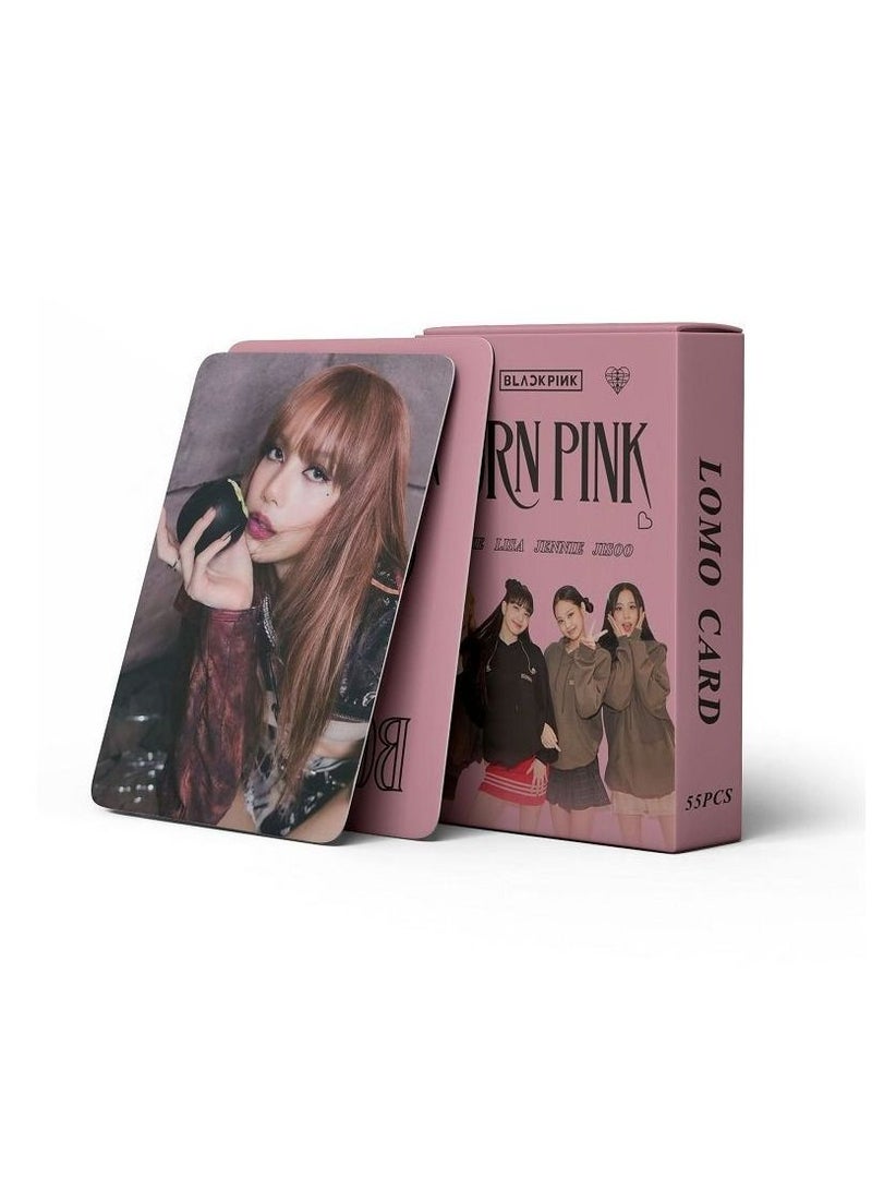 Furtey 55-Piece Blackpink Born Pink World Tour Lomo Cards - Image 2