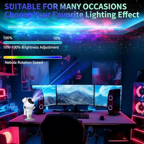 coku Astronaut Projector Night Light Projector for Kids Bedroom – Space and Planet Projector Night Lamp with Remote Timer, Galaxy Projector Light for Bedroom Decor (Pack of 1) - Image 3