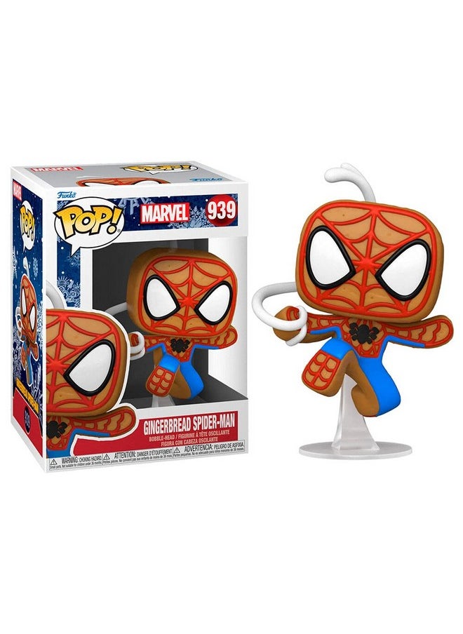 Funko Pop Marvel: Gingerbread Spiderman Multicolor 4 Inches (50664)  - Image 4