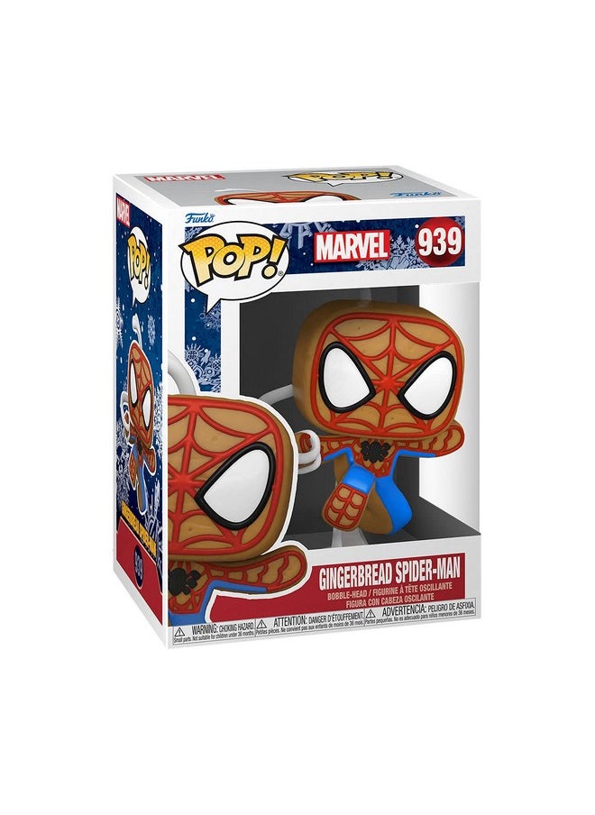 Funko Pop Marvel: Gingerbread Spiderman Multicolor 4 Inches (50664)  - Image 3