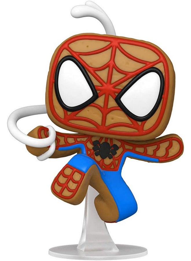 Funko Pop Marvel: Gingerbread Spiderman Multicolor 4 Inches (50664)  - Image 2