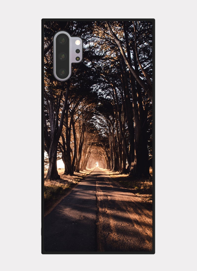 PXLAAT Samsung Galaxy Note 10 Plus case cover Forest Road - Image 1