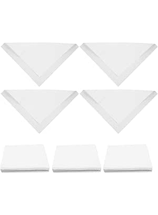 100 Square Disposable Paper Dinner Napkins 30cm White Napkins For Weddings Parties And Holiday Supplies - Image 1