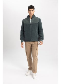 DeFacto Man Modern Fit Stand- Up Collar Long Sleeve Mont  - Image 2