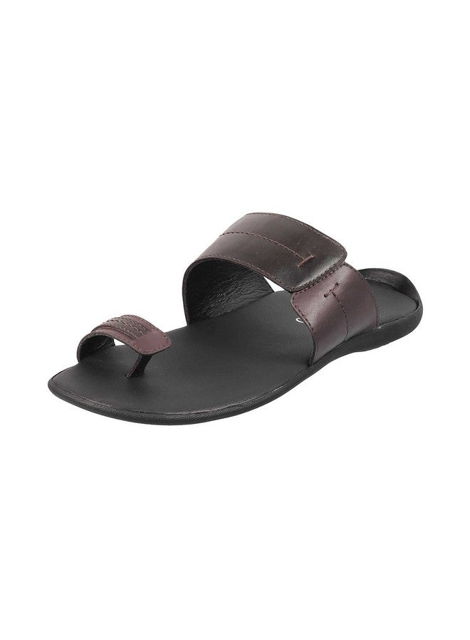 مترو نعال مترو للرجال من مادة صناعية بنية اللون (مقاس (8 المملكة المتحدة (42 الاتحاد الأوروبي)) - Image 1