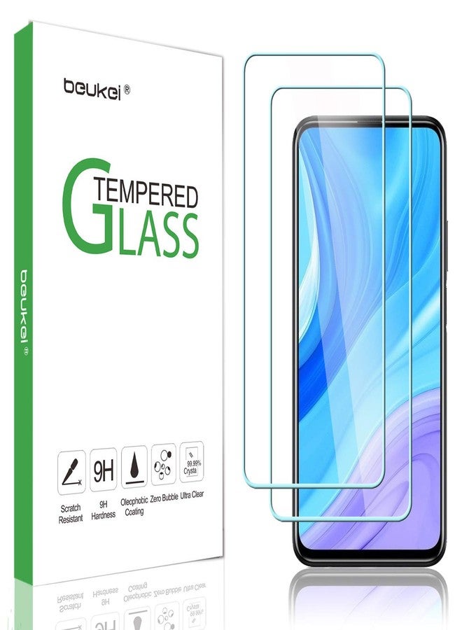 beukei (2-Pack) for Huawei (Y9S) and (Y9 Prime 2019) Screen Protector Tempered Glass, Anti Scratch, Bubble Free - Image 1