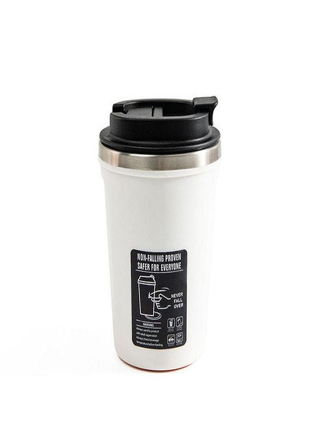Suction cup stainless Steel Non- Falling proven safer for everyone 520ml White  - Image 1